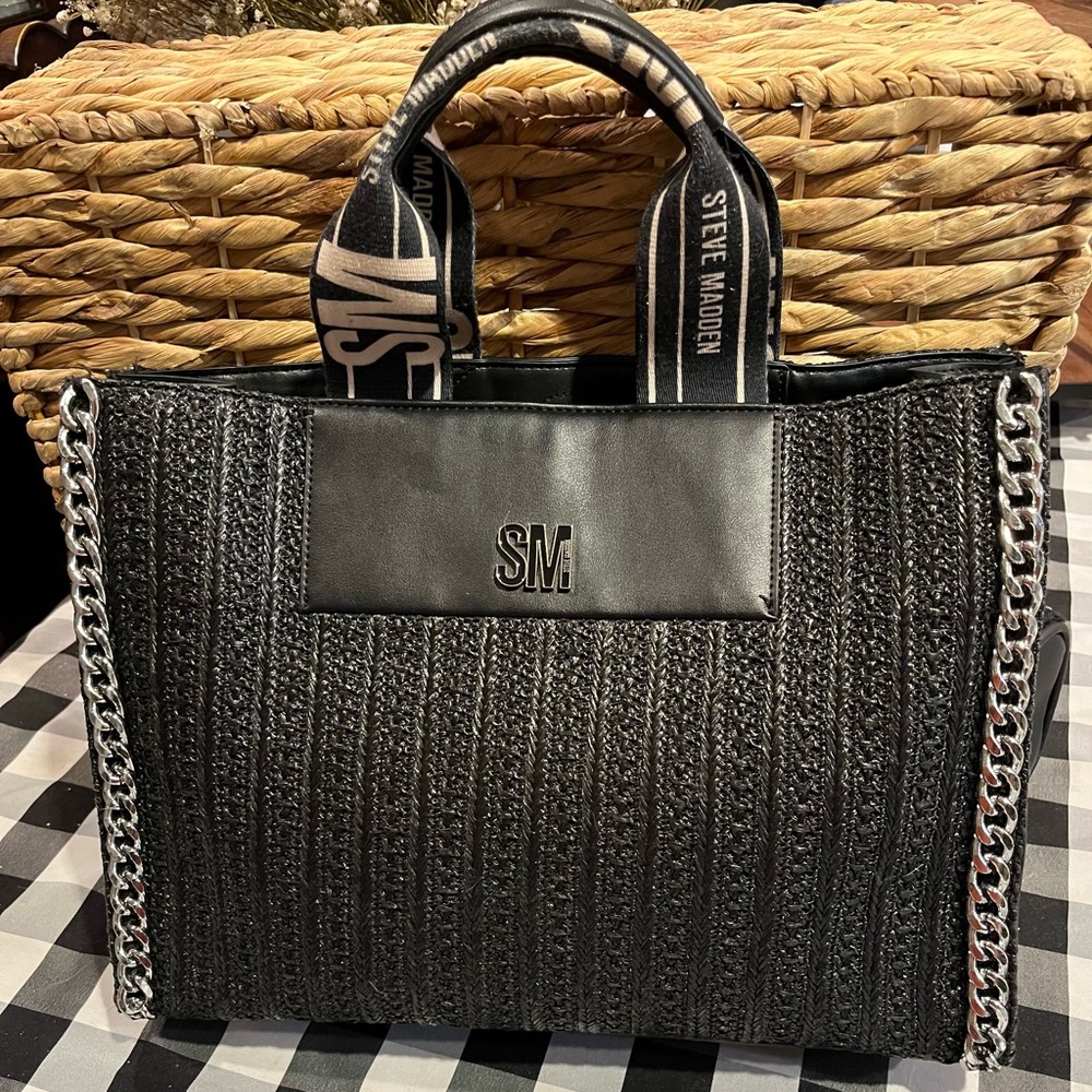 Steve Madden Logo Tote (No Crossbody Strap)